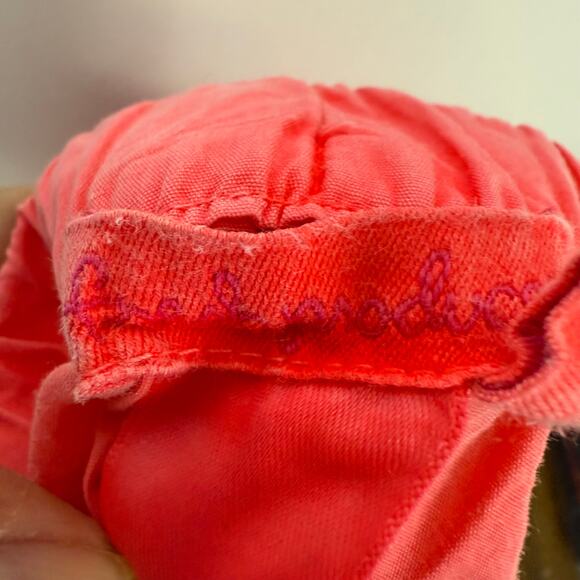 Fresh Produce Coral Washed Cotton Cropped Loose Fit Pull-On Pants Pockets Sz 1X - Picture 8 of 8